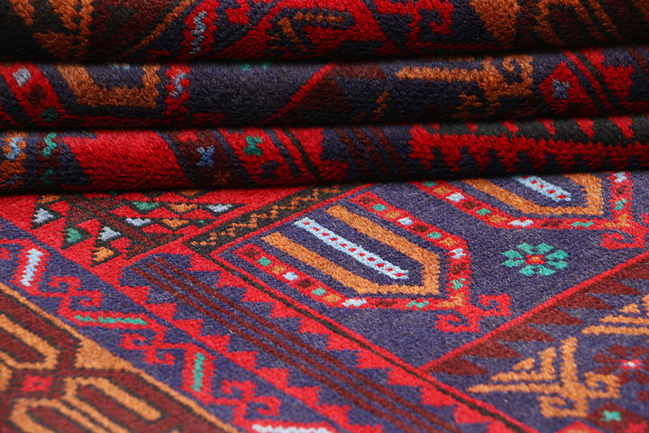 Firebrick Baluchi 3' 5 x 6' 4 - No. 64338 - ALRUG Rug Store