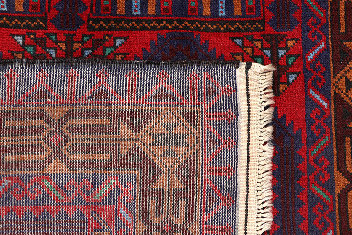 Firebrick Baluchi 3' 5 x 6' 4 - No. 64338 - ALRUG Rug Store