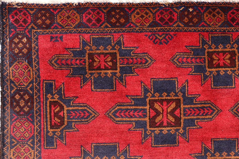 Firebrick Baluchi 3' 3 x 6' 3 - No. 64339 - ALRUG Rug Store
