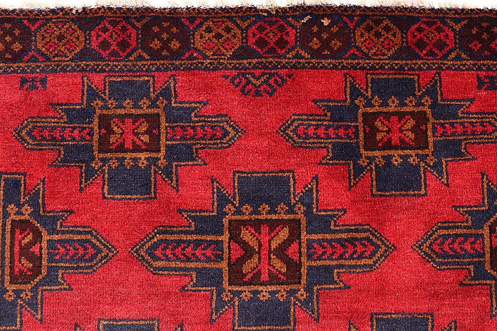 Firebrick Baluchi 3' 3 x 6' 3 - No. 64339 - ALRUG Rug Store