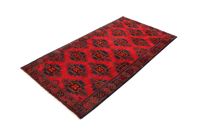 Firebrick Baluchi 3' 3 x 6' 3 - No. 64339 - ALRUG Rug Store