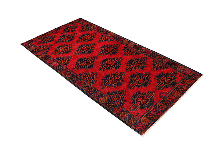 Firebrick Baluchi 3' 3 x 6' 3 - No. 64339 - ALRUG Rug Store