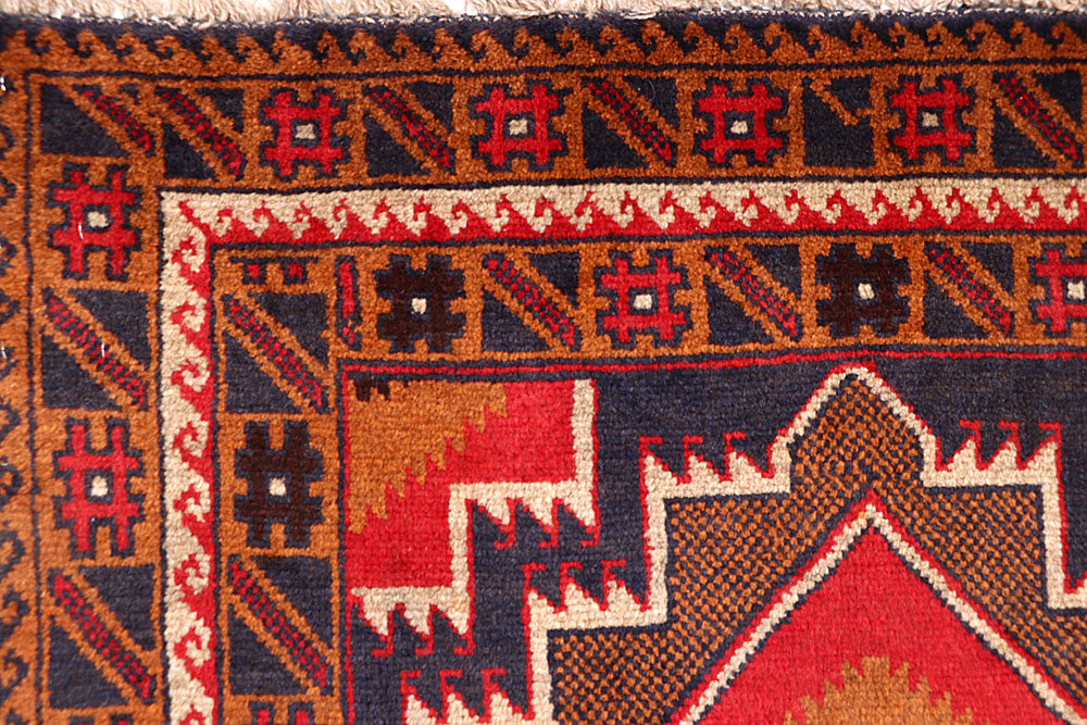 Multi Colored Baluchi 3' 3 x 6' 6 - No. 64340 - ALRUG Rug Store