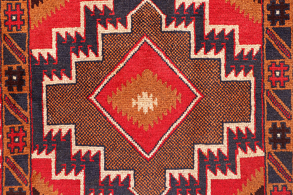 Multi Colored Baluchi 3' 3 x 6' 6 - No. 64340 - ALRUG Rug Store