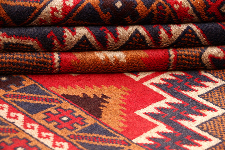 Multi Colored Baluchi 3' 3 x 6' 6 - No. 64340 - ALRUG Rug Store