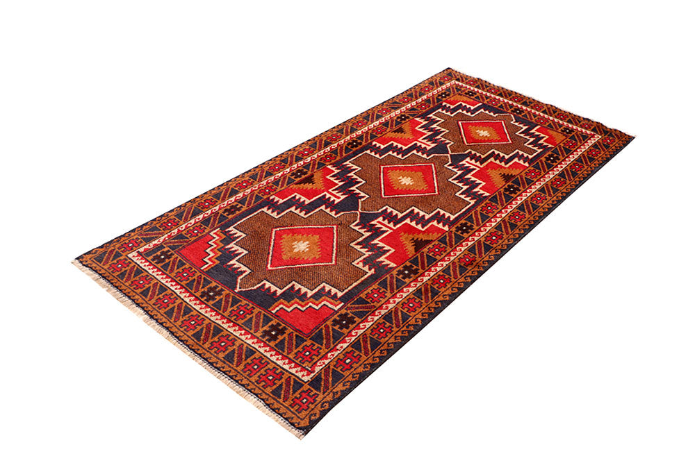 Multi Colored Baluchi 3' 3 x 6' 6 - No. 64340 - ALRUG Rug Store