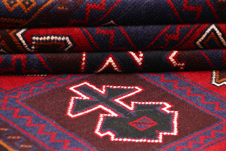 Multi Colored Baluchi 3' 6 x 6' 3 - No. 64341 - ALRUG Rug Store