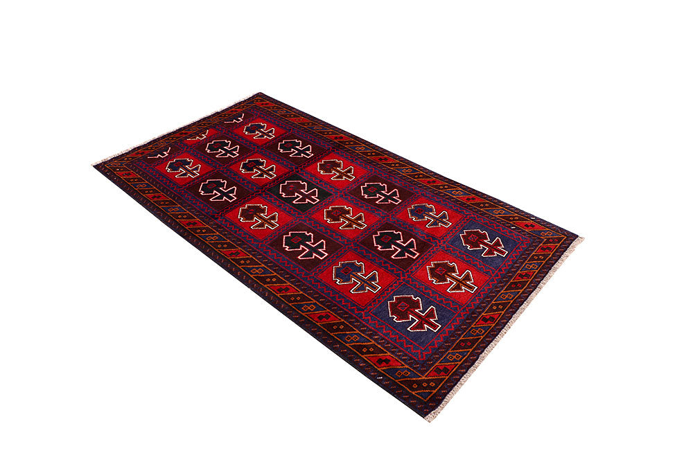 Multi Colored Baluchi 3' 6 x 6' 3 - No. 64341 - ALRUG Rug Store