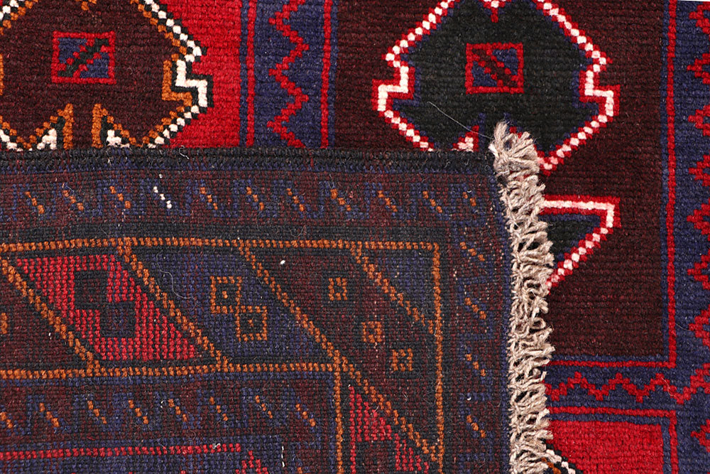 Multi Colored Baluchi 3' 6 x 6' 3 - No. 64341 - ALRUG Rug Store