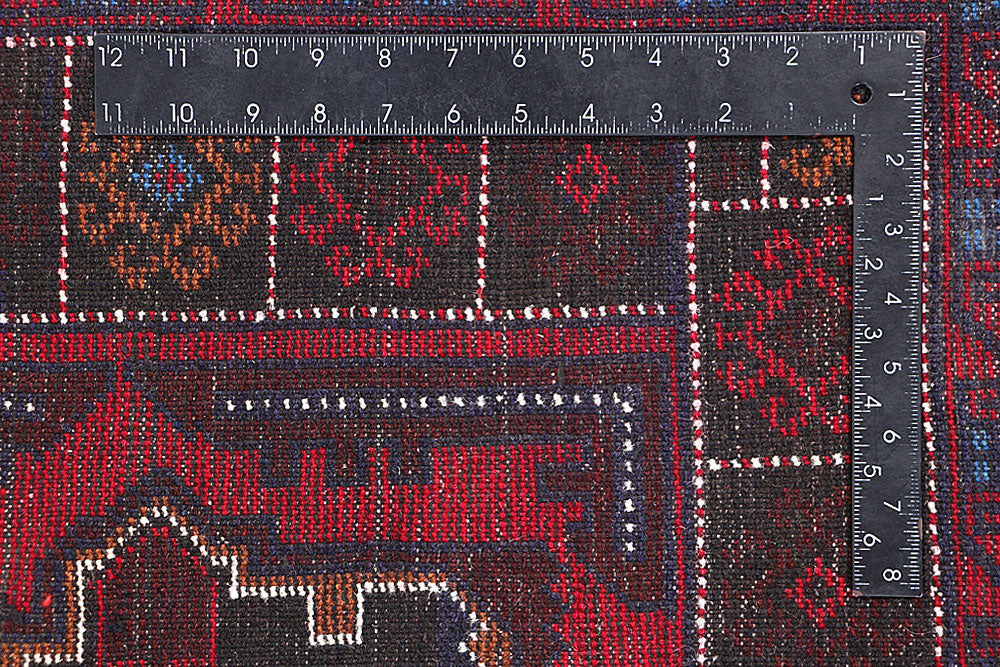 Red Baluchi 3' 8 x 6' 2 - No. 64342 - ALRUG Rug Store