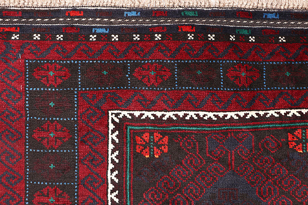 Multi Colored Baluchi 3' 6 x 6' - No. 64343 - ALRUG Rug Store