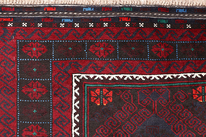 Multi Colored Baluchi 3' 6 x 6' - No. 64343 - ALRUG Rug Store