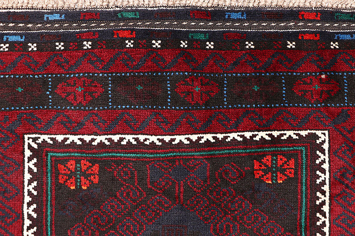 Multi Colored Baluchi 3' 6 x 6' - No. 64343 - ALRUG Rug Store