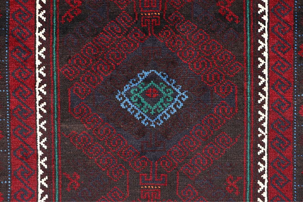 Multi Colored Baluchi 3' 6 x 6' - No. 64343 - ALRUG Rug Store
