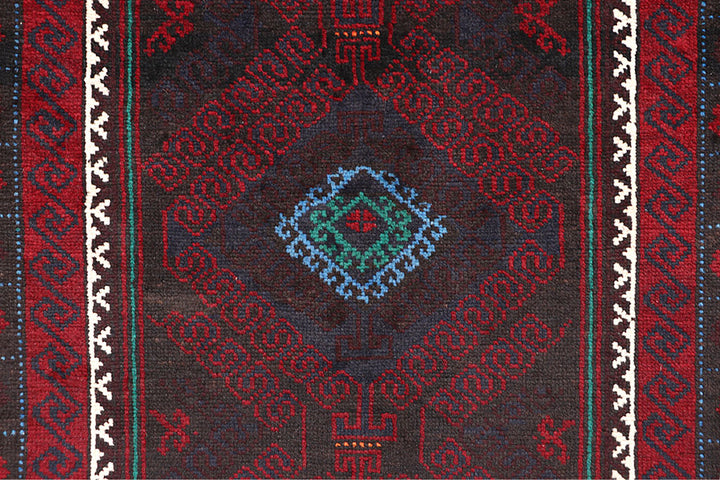 Multi Colored Baluchi 3' 6 x 6' - No. 64343 - ALRUG Rug Store