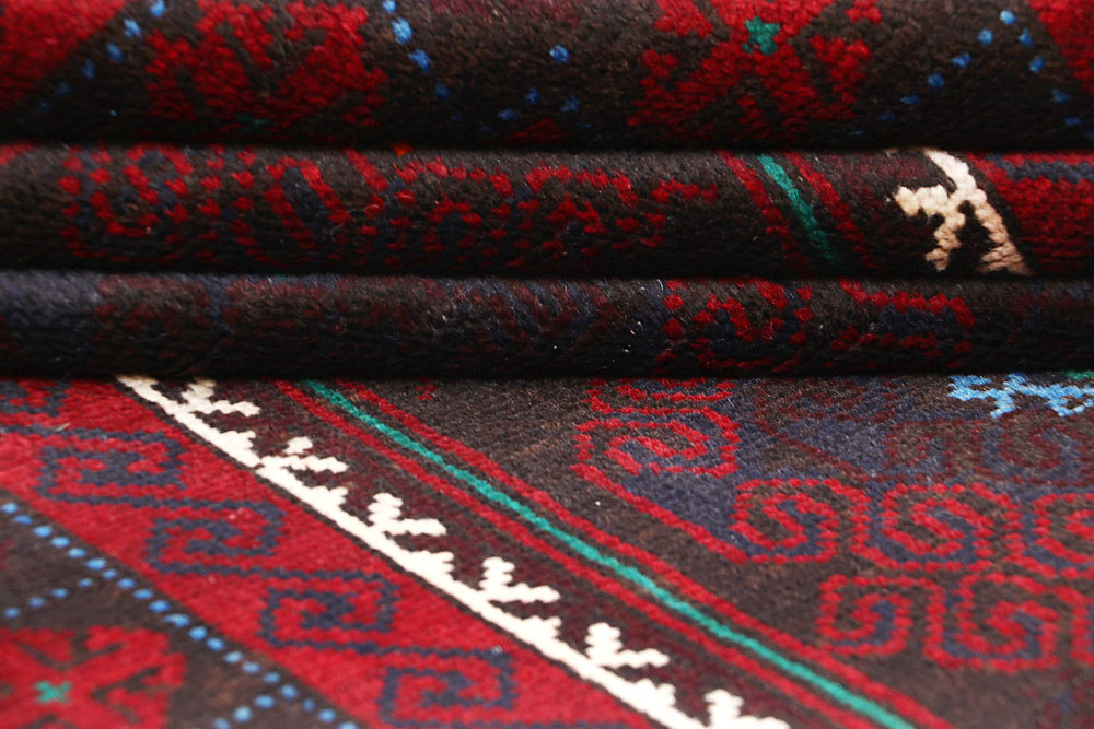 Multi Colored Baluchi 3' 6 x 6' - No. 64343 - ALRUG Rug Store