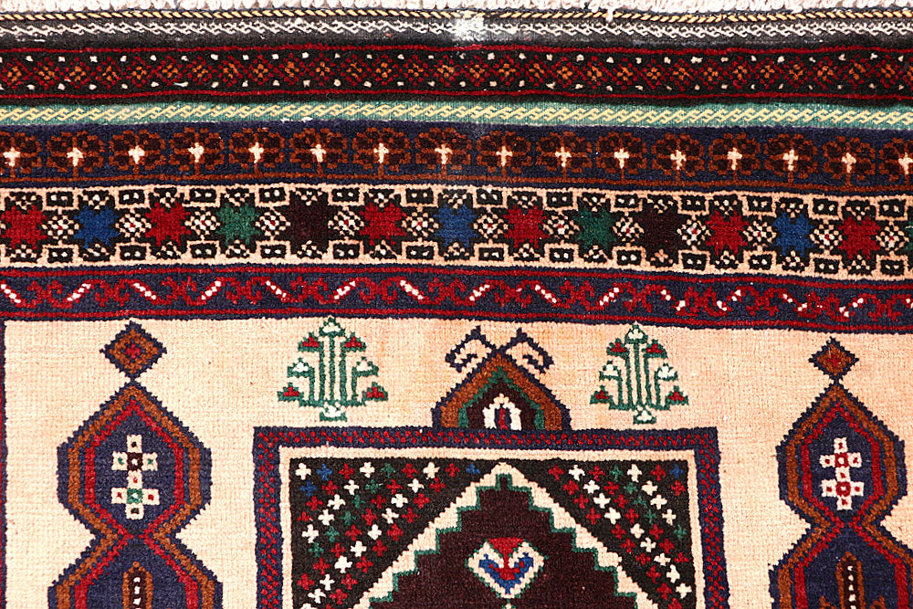 Bisque Baluchi 3' 3 x 6' 7 - No. 64344 - ALRUG Rug Store