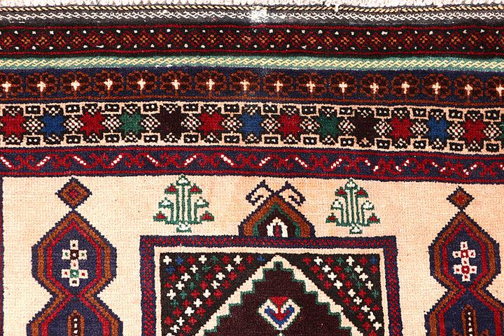 Bisque Baluchi 3' 3 x 6' 7 - No. 64344 - ALRUG Rug Store