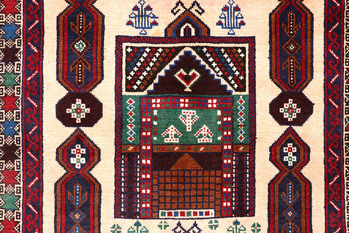 Bisque Baluchi 3' 3 x 6' 7 - No. 64344 - ALRUG Rug Store