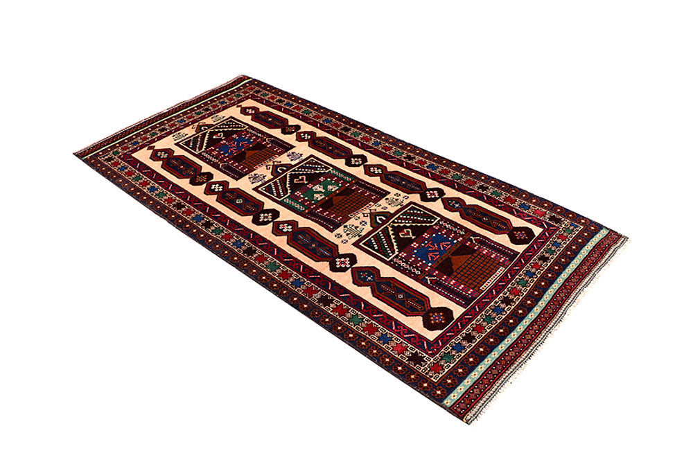 Bisque Baluchi 3' 3 x 6' 7 - No. 64344 - ALRUG Rug Store
