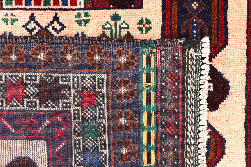 Bisque Baluchi 3' 3 x 6' 7 - No. 64344 - ALRUG Rug Store