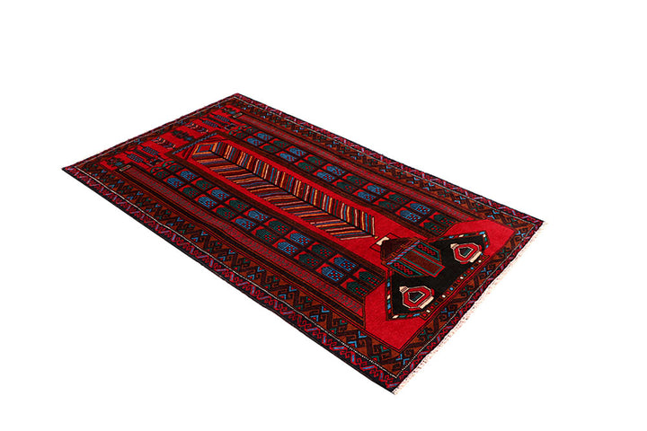 Firebrick Baluchi 3' 9 x 6' 1 - No. 64345 - ALRUG Rug Store