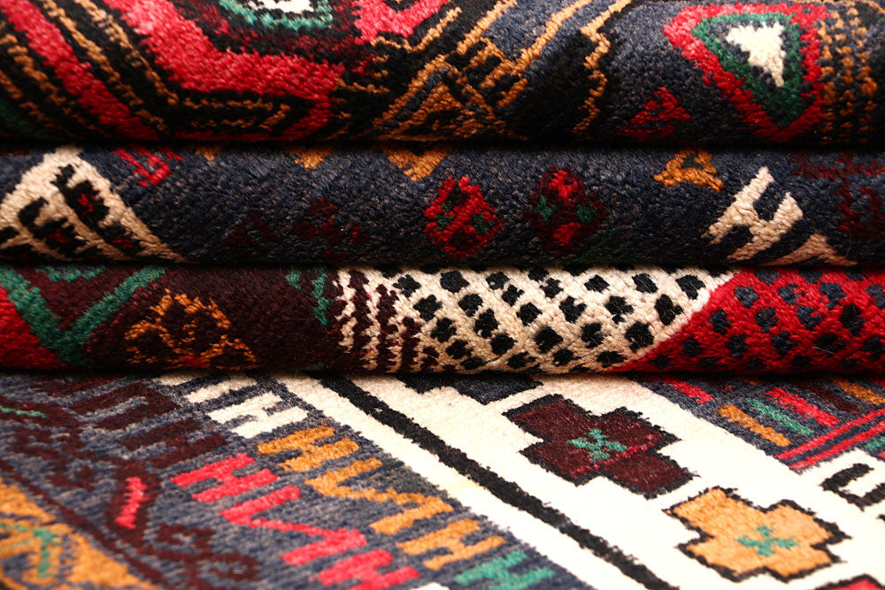 Multi Colored Baluchi 3' 9 x 5' 9 - No. 64346 - ALRUG Rug Store