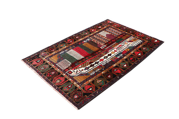 Multi Colored Baluchi 3' 9 x 5' 9 - No. 64346 - ALRUG Rug Store