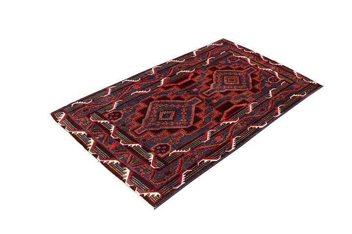 Light Slate Grey Baluchi 3' 6 x 5' 11 - No. 64347 - ALRUG Rug Store