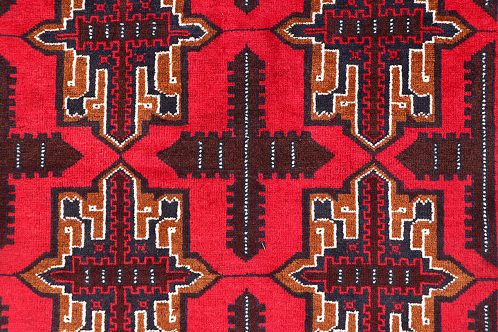 Firebrick Baluchi 3' 4 x 6' 4 - No. 64348 - ALRUG Rug Store