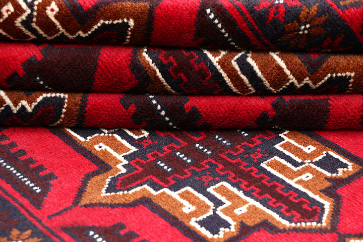 Firebrick Baluchi 3' 4 x 6' 4 - No. 64348 - ALRUG Rug Store