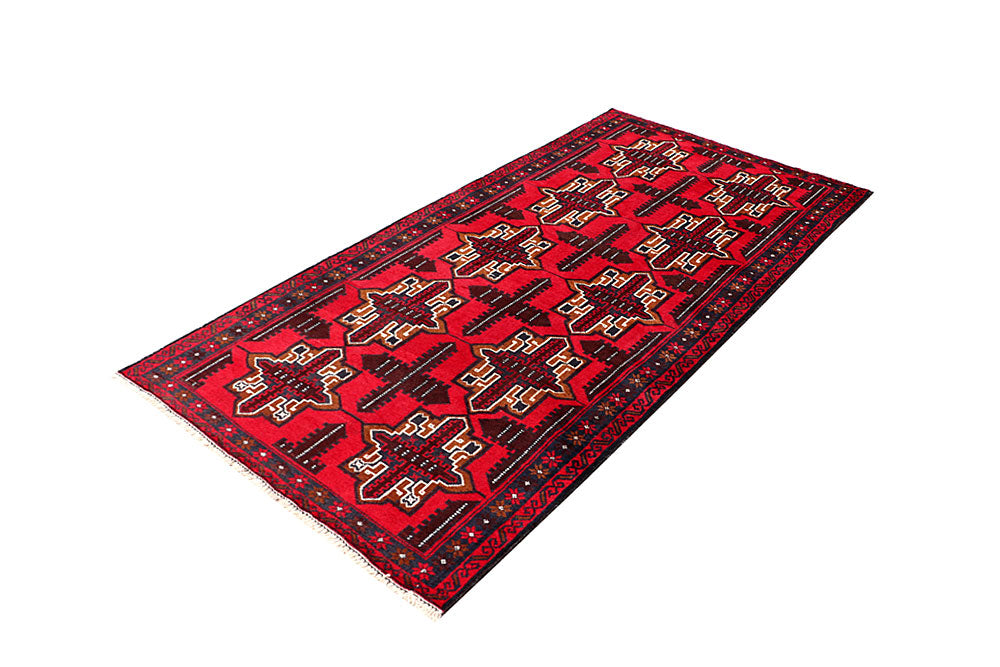 Firebrick Baluchi 3' 4 x 6' 4 - No. 64348 - ALRUG Rug Store