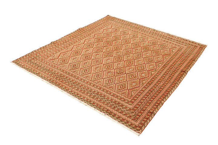 Tan Mashwani 5' 1 x 5' 6 - No. 64378 - ALRUG Rug Store