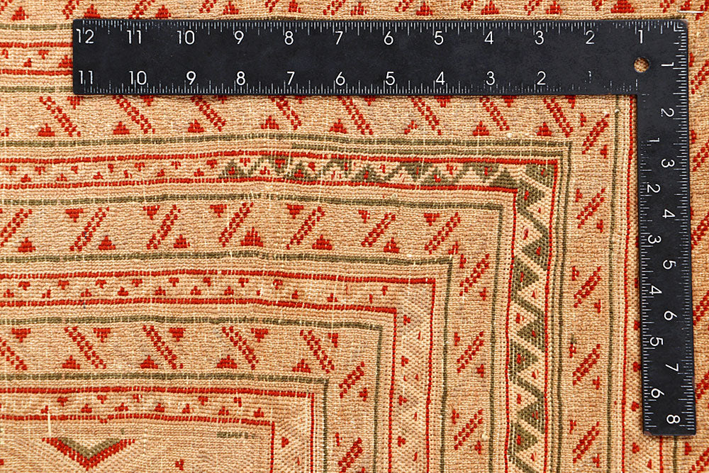 Tan Mashwani 5' 1 x 5' 6 - No. 64378 - ALRUG Rug Store