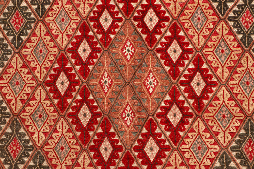 Multi Colored Mashwani 6' 1 x 7' 9 - No. 64390 - ALRUG Rug Store
