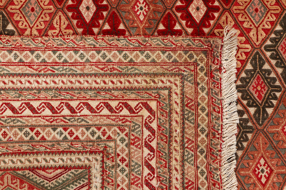 Multi Colored Mashwani 6' 1 x 7' 9 - No. 64390 - ALRUG Rug Store