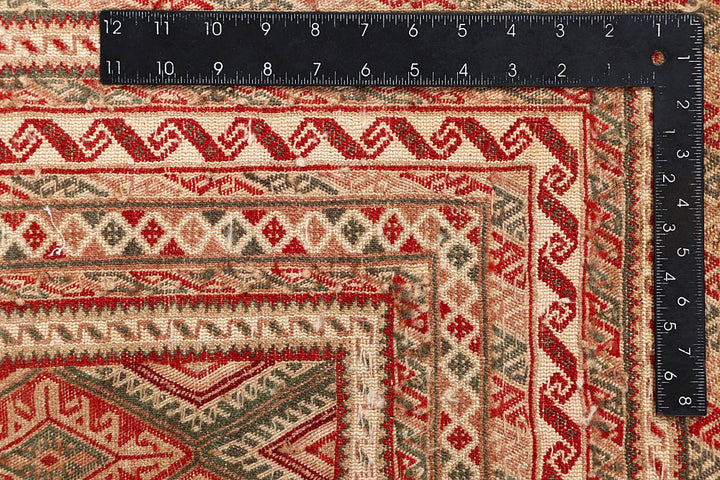 Multi Colored Mashwani 6' 1 x 7' 9 - No. 64390 - ALRUG Rug Store