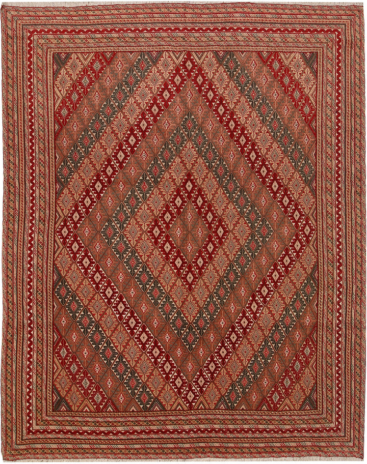 Multi Colored Mashwani 6' 1 x 7' 9 - No. 64390 - ALRUG Rug Store