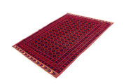 Dark Red Mashwani 4' 10 x 6' 5 - No. 64391 - ALRUG Rug Store