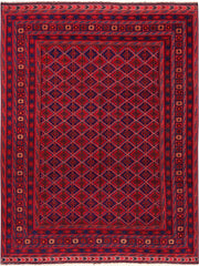 Dark Red Mashwani 5' x 6' 7 - No. 64394 - ALRUG Rug Store