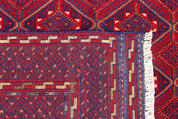 Dark Red Mashwani 6' 2 x 9' - No. 64398 - ALRUG Rug Store