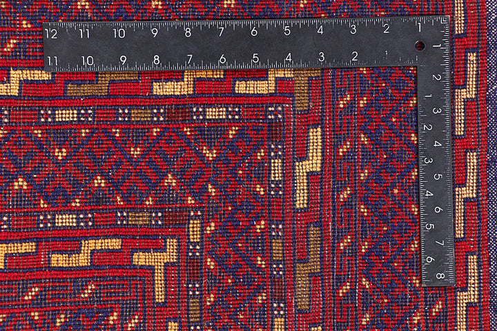 Dark Red Mashwani 6' 2 x 9' - No. 64398 - ALRUG Rug Store