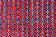 Dark Red Mashwani 6' 8 x 8' 8 - No. 64403 - ALRUG Rug Store