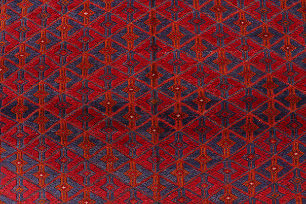 Dark Red Mashwani 6' 9 x 9' - No. 64404 - ALRUG Rug Store