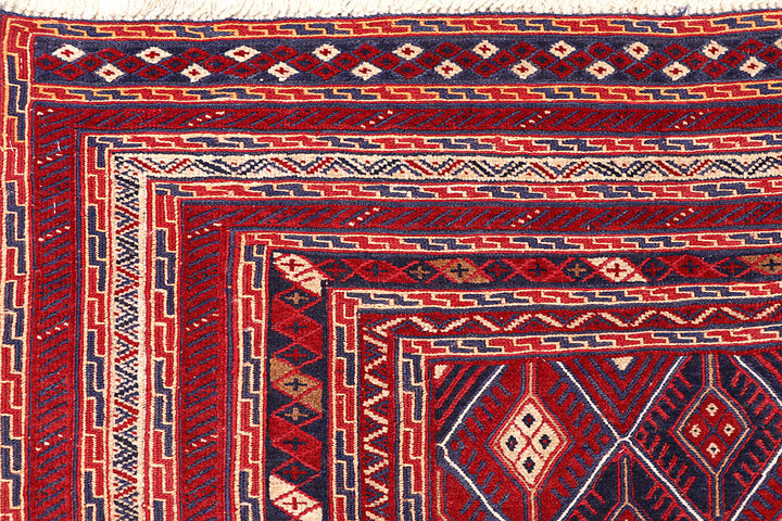 Multi Colored Mashwani 6' 8 x 9' 4 - No. 64409 - ALRUG Rug Store