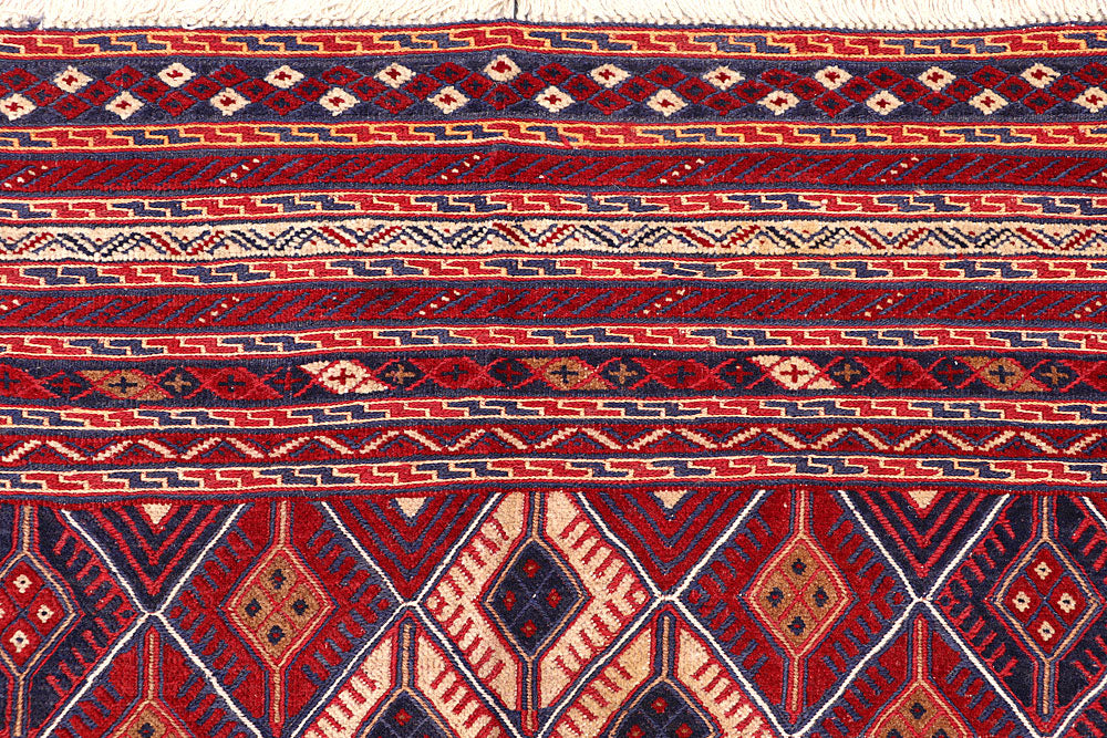 Multi Colored Mashwani 6' 8 x 9' 4 - No. 64409 - ALRUG Rug Store