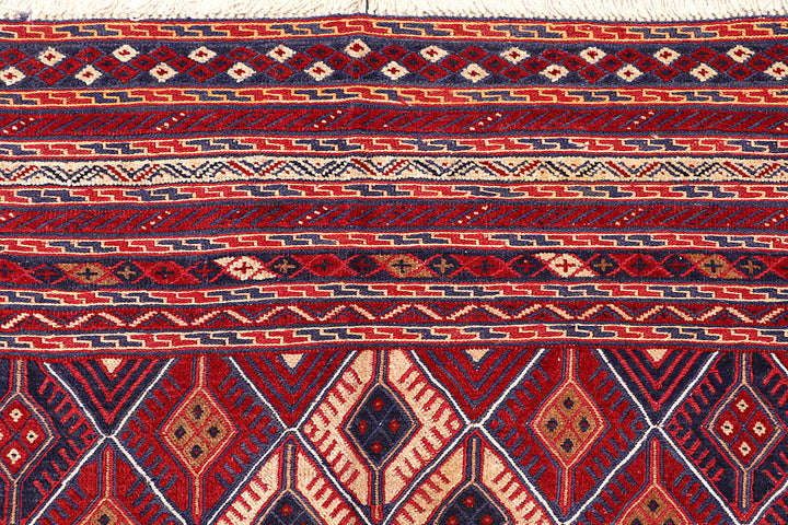 Multi Colored Mashwani 6' 8 x 9' 4 - No. 64409 - ALRUG Rug Store
