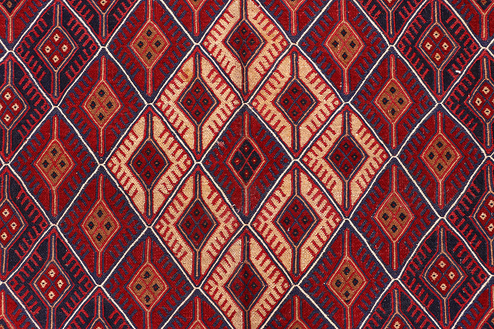 Multi Colored Mashwani 6' 8 x 9' 4 - No. 64409 - ALRUG Rug Store