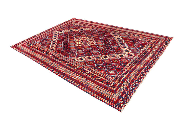Multi Colored Mashwani 6' 8 x 9' 4 - No. 64409 - ALRUG Rug Store