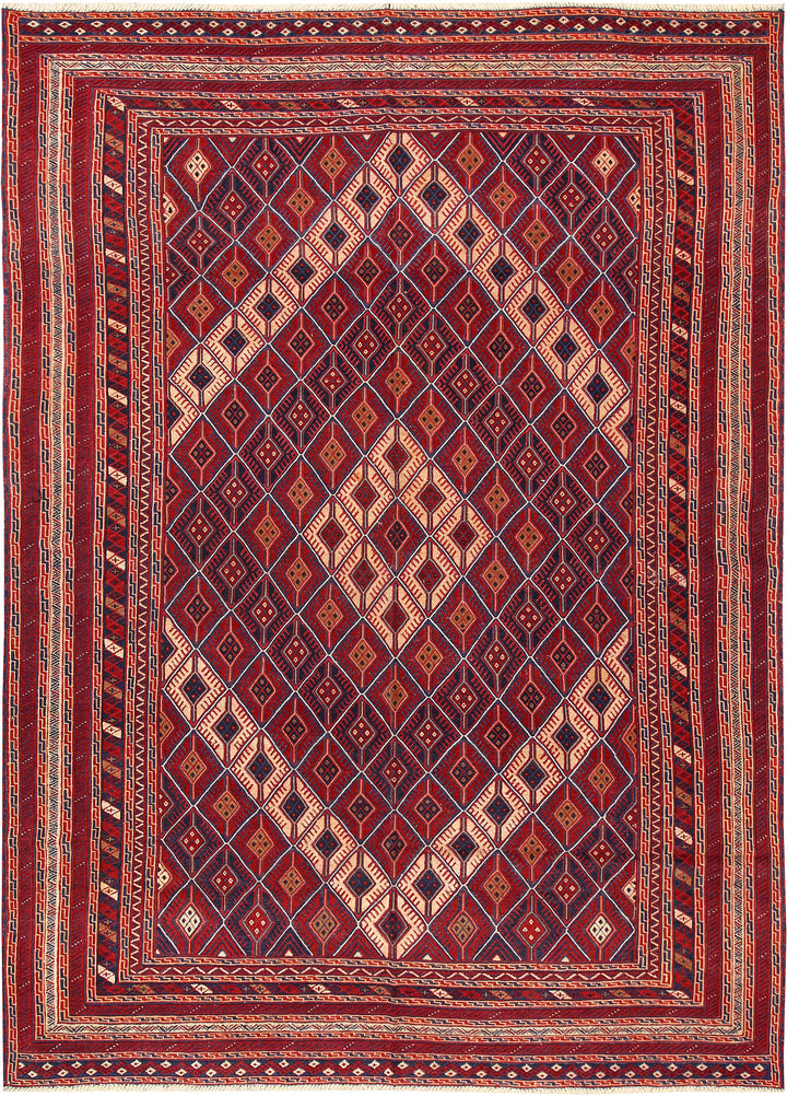 Multi Colored Mashwani 6' 8 x 9' 4 - No. 64409 - ALRUG Rug Store